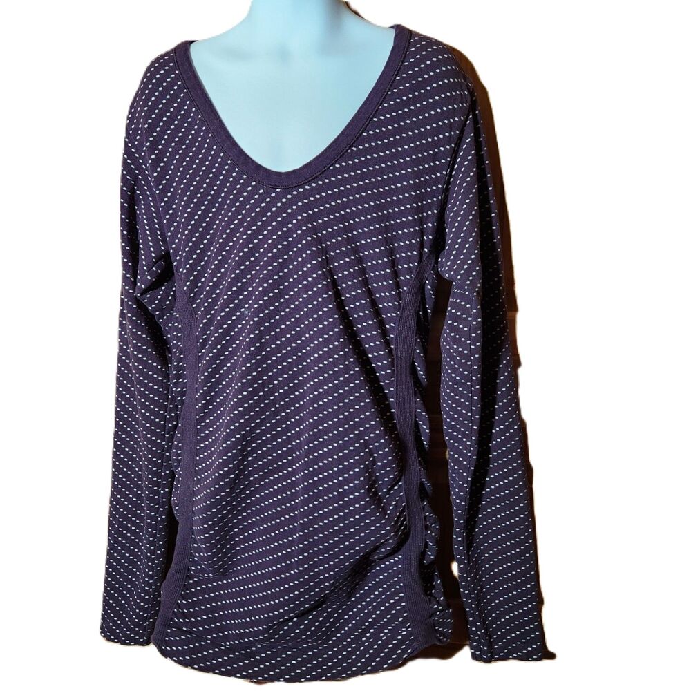 Athleta Organic Cotton Blend Long Sleeve Shirt – Women’s XS Purple